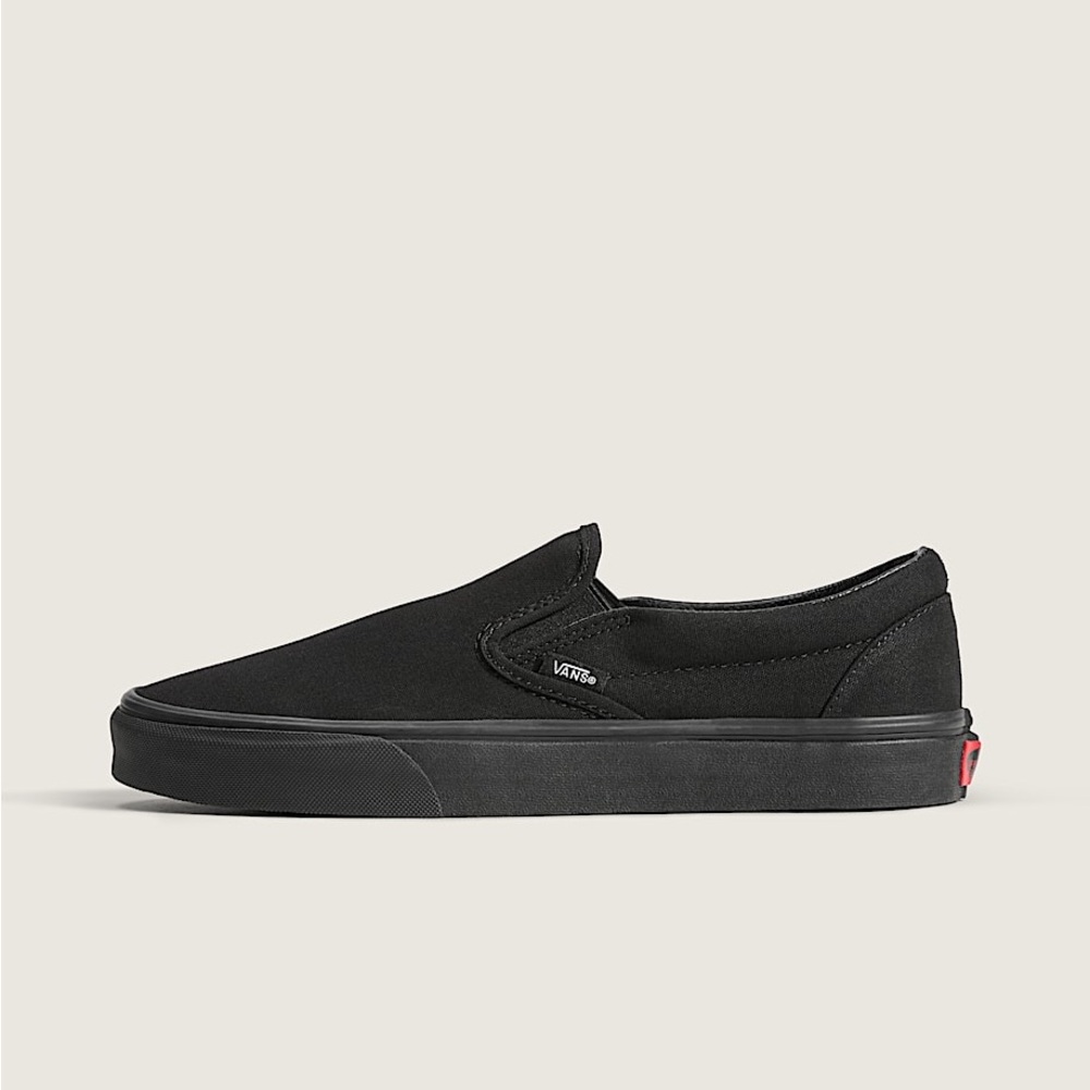 VANS CLASSIC SLIP ON SNEAKERS IN ALL BLACK 10.5 - Picture 3 of 8